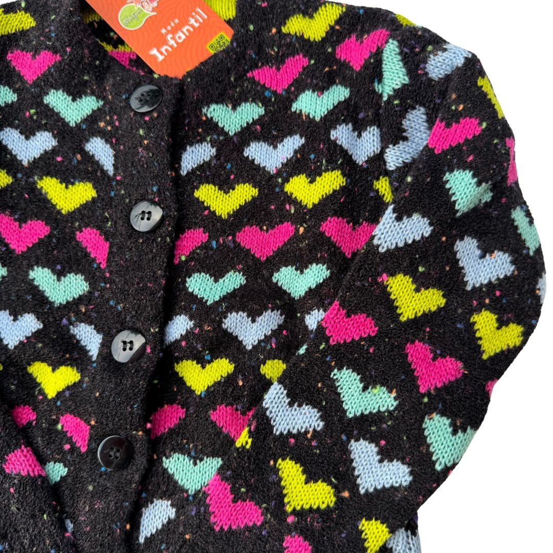 Cardigan Tricot Coração Menina - Imagem 10