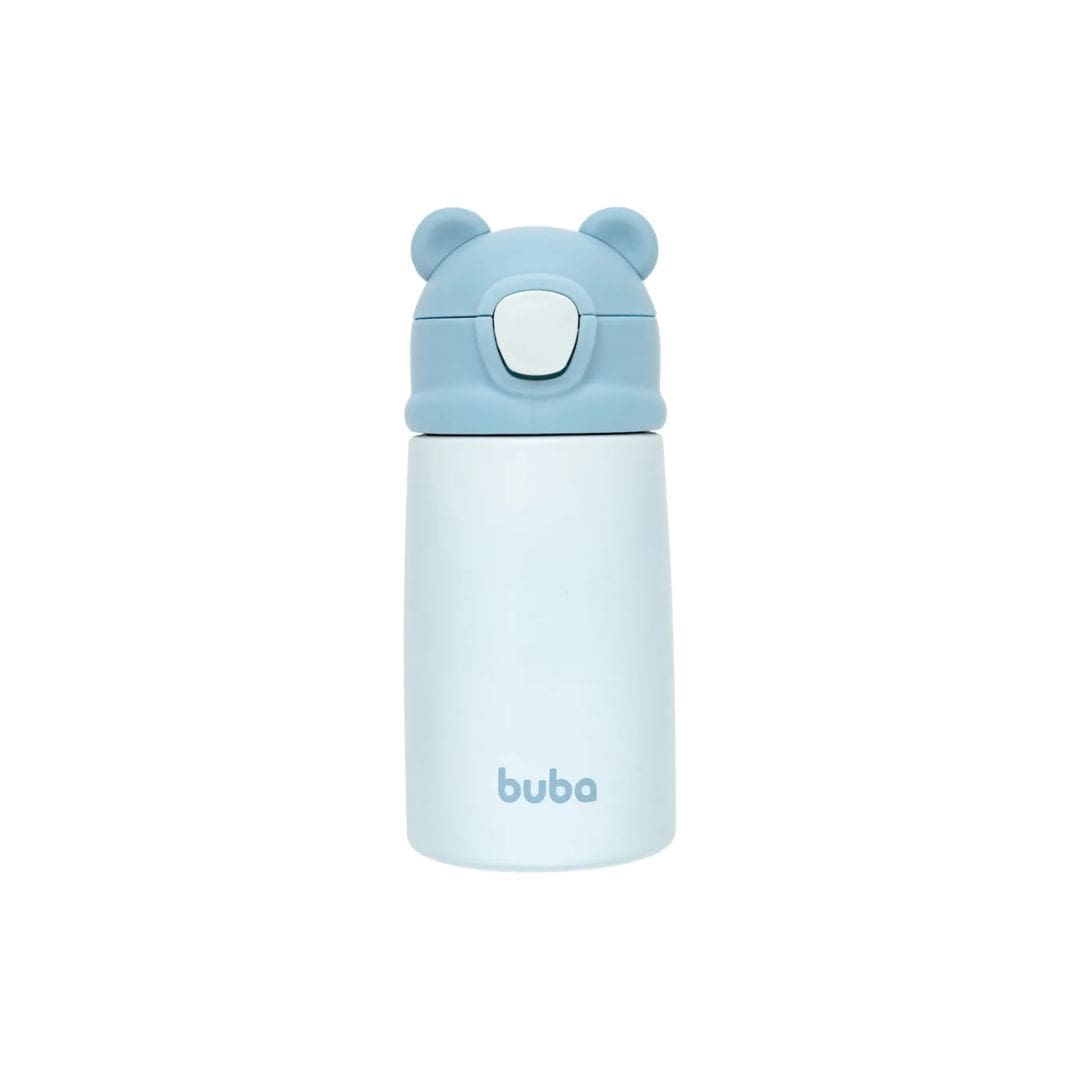Copo Térmico Parede Dupla Ursinho Buba Azul